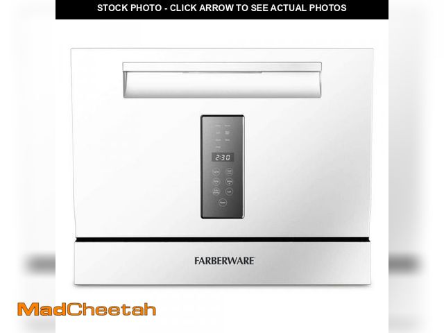 Lot 74-12424685 - *SEE DETAILS* Farberware Professional 21 in. Front Control Countertop Dishwasher in White *SEE DETAI...
