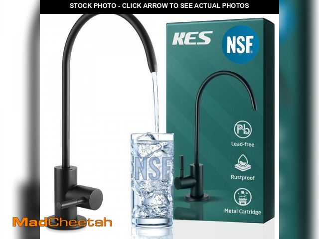 Lot 74-12438073 - KES NSF Certified Reverse Osmosis Faucet Black RO Lead-Free Water Filter Faucet Drinking Water Fauce...