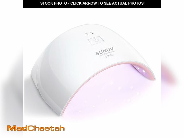 Lot 74-12682352 - SUNUV UV LED Nail Lamp, Nail Dryer for Gel Polish UV Light for Nails with Sensor 2 Timers SUN9C Pink...