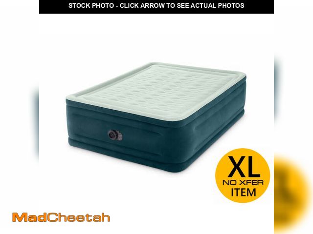 Lot 74-12859534 - Intex 24" Queen Dream Lux Pillow Top Dura-Beam Airbed Mattress with Built-in Pump - USED