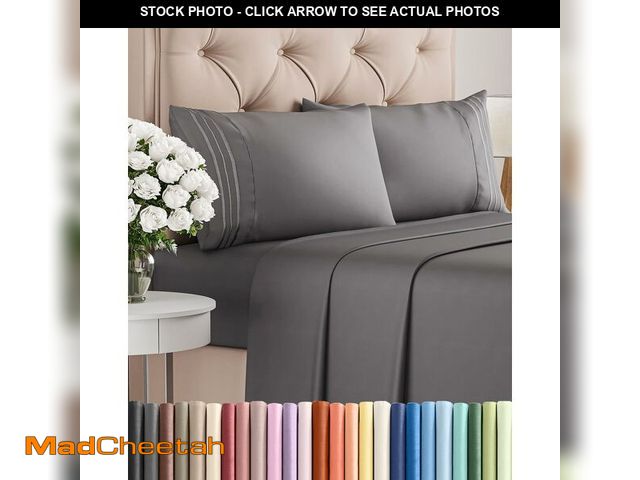 Lot 74-14210405 - King Size 4 Piece Sheet Set - Comfy Breathable &amp; Cooling Sheets - Hotel Luxury Bed Sheets for Wo...