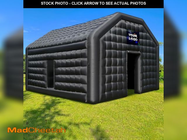 Lot 74-12206065 - WARSUN Large Black Inflatable Nightclub 20x16.5x12Ft Inflatable Party Tent with Logo Area Inflatable...