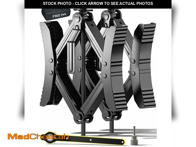 Lot 74-14271074 - PAULINN Camper RV Wheel Chock Stabilizer 2 Sets for Travel Trailers Heavy Duty X Chocks Fits 3.5" To...