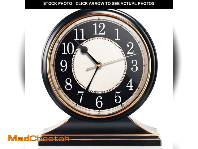 Lot 74-12969575 - AYRELYÃÂ® Vintage Desk Clock Silent-Non-Ticking 10-inch dial Table Clock,Retro Mantel Clocks and Ea...