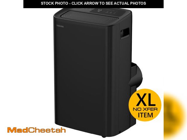 Lot 74-12464486 - Toshiba 10,000 (DOE) BTU 115-Volt Smart Wi-Fi Portable Air Conditioner up to 450 sq. ft. Cools and D...