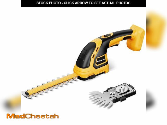 Lot 74-14334949 - HEINPRO Hedge Trimmer Cordless Compatible with DEWALT 20V MAX Battery (No Battery), Electric Hedge T...