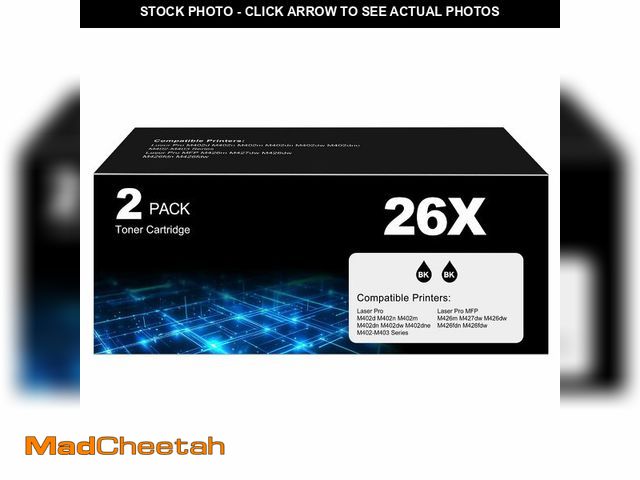 Lot 74-12956670 - 26X Toner Cartridge Black for HP 26X CF226X 26A CF226A Printer Laser Jet Pro M402n M426fdw Toner Car...