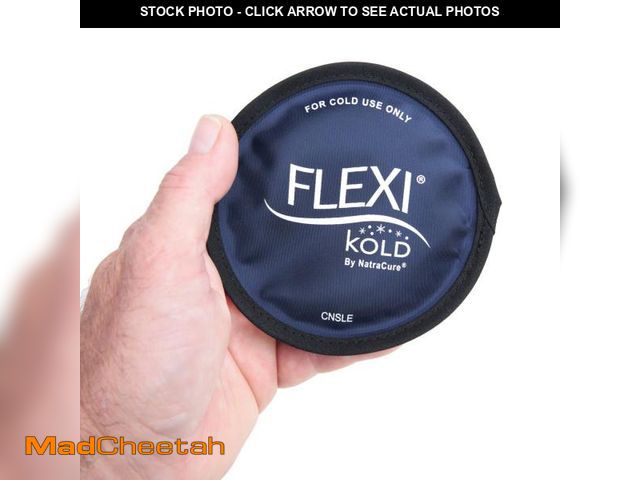 Lot 74-12436017 - FlexiKold Gel Ice Pack Circles w/Straps (4 Pack) - Small Ice Packs, Reusable Ice Pack for Injuries, ...