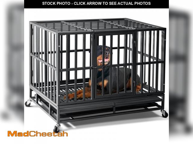 Lot 74-12159711 - Oranland 38 inch Heavy Duty Indestructible Dog Crate,2025 New Upgraded Reinforced Baseplate for Larg...