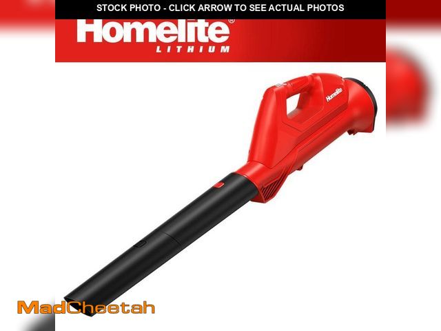 Lot 74-13692991 - *DIRTY* Homelite 12V Lithium 90 MPH 160 CFM Cordless Battery Blower with Internal 2.5 Ah Battery and...