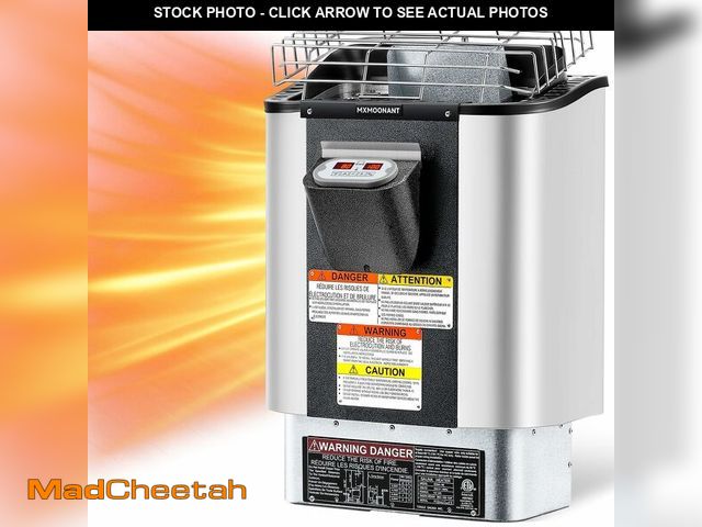 Lot 74-12694263 - Mxmoonant Sauna Heater, 9KW 220V Electric Sauna Heaters Built-in Digital Control Sauna Stove Dry Ste...