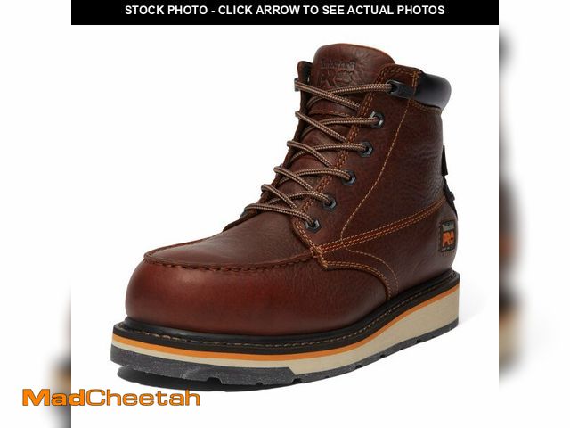 Lot 74-13685354 - Timberland PRO Men's Gridworks 6 Inch Alloy Safety Toe Waterproof Industrial Wedge Work Boot, Brown-...
