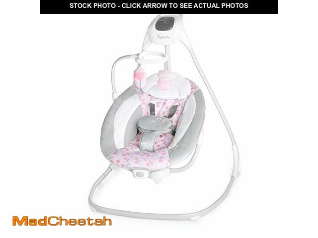 Lot 74-12544134 - Ingenuity SimpleComfort Lightweight Compact 6-Speed Multi-Direction Baby Swing, Vibrations &amp; Nat...