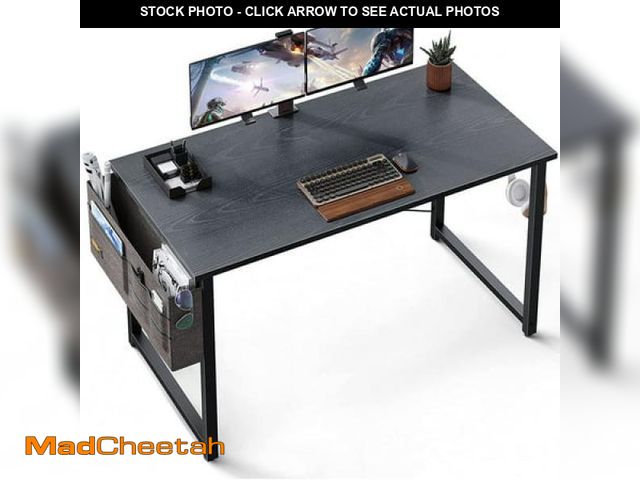 Lot 74-12462111 - Computer Writing Desk 40 Inch  Sturdy Home Office Table  Work Desk with a Storage Bag and Headphone ...