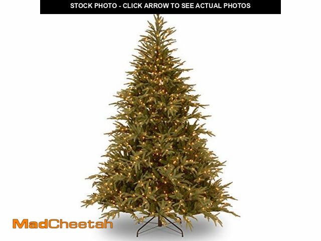 Lot 74-12899063 - National Tree Company 7.5 ft Pre-Lit Fraser Grande Slim Artificial Christmas Tree, 1,000 LED Lights,...