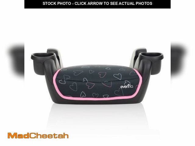 Lot 74-13801343 - Evenflo GoTime No Back Booster Car Seat (Amore Pink) - UNUSED