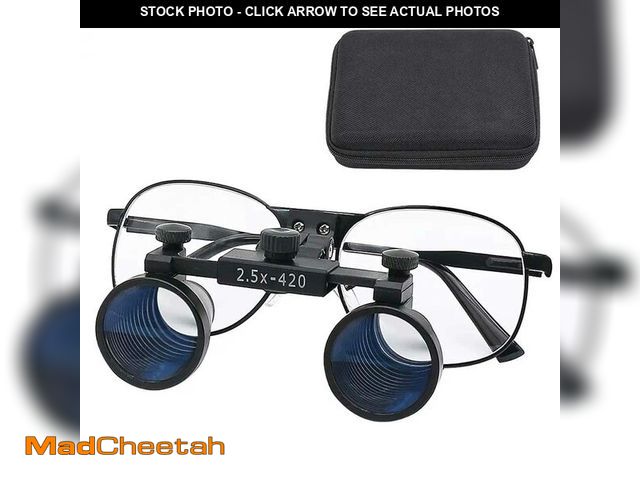 Lot 74-13565165 - 2.5X 3.5X Binocular Dental Loupes Surgical Magnifier Dentist Loupe Metal Eyeglasses Depth View (2.5x...
