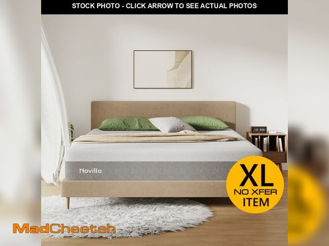 Lot 74-12823383 - Novilla King Size Mattress, 12 Inch Gel Memory Foam King Mattress for Cool Night &amp; Pressure Reli...