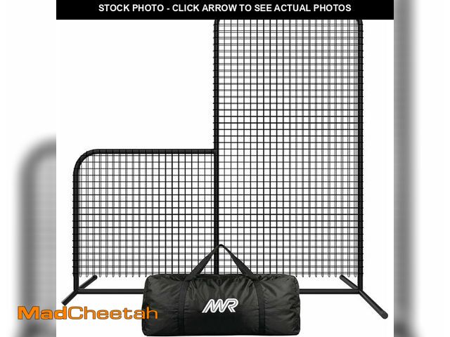 Lot 74-14250990 - MR L-Screen Baseball Pitching Screen 7x7FT, Baseball Pitching Net, Baseball Protective Screen, Baseb...