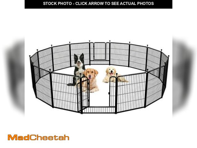 Lot 74-12466105 - Suchown Dog Playpen Outdoor  16 Panels 32  Height Dog Fence Exercise Pen for Large/Medium/Small Dogs...