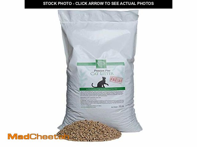 Lot 74-12829202 - Small Pet Select Premium Pine Pelleted Cat Litter, 100% All Natural Pellet Kitty Litter, Non Clumpin...