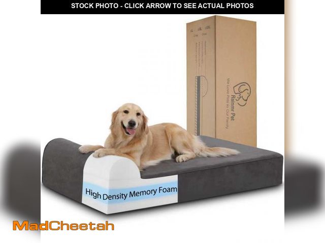 Lot 74-12428864 - Rainmr Orthopedic Dog Beds for Large Dogs, 7" Memory Foam Dog Beds with Waterproof Liner, Chew Proof...