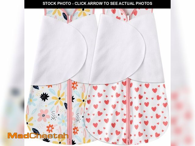 Lot 74-14424360 - BSTOPPT Newborn Sleep Sack Baby Swaddle,6-12 Months,3-Way Adjustable Wearable Blanket,100% Rayon Cot...