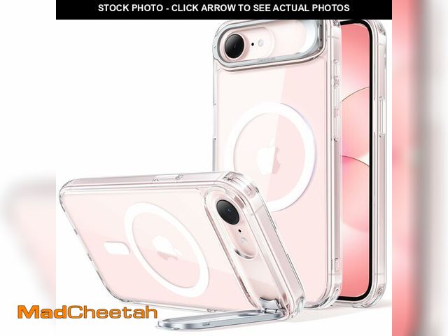 Lot 74-14266803 - ESR for iPhone 17e Case &amp; iPhone 16e Case with Stash Stand, Compatible with MagSafe, Military-Gr...