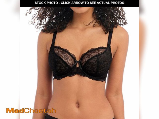 Lot 74-14267285 - Freya Women's Fancies Underwire Plunge Bra, Black, 30F - UNUSED