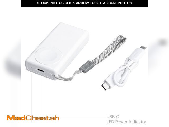 Lot 74-12528674 - onn Portable Battery Single Charger Kit with USB-C to USB-C Charging Cable for Smart Watches, 1 ft C...