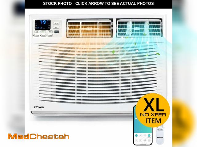 Lot 74-12680002 - (VERY USED0(MISSING REMOTE) Ktaxon WiFi Enabled 24000 BTU Heat And Cool Window Air Conditioner With ...