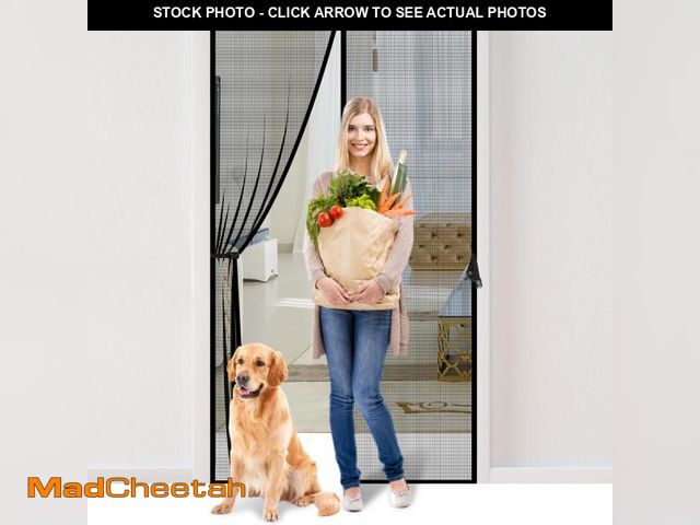 Lot 74-12306523 - Fiberglass Magnetic Screen Door Fit Door Size 40 x 83 in- Heavy Duty Fiberglass Screen Door Mesh for...