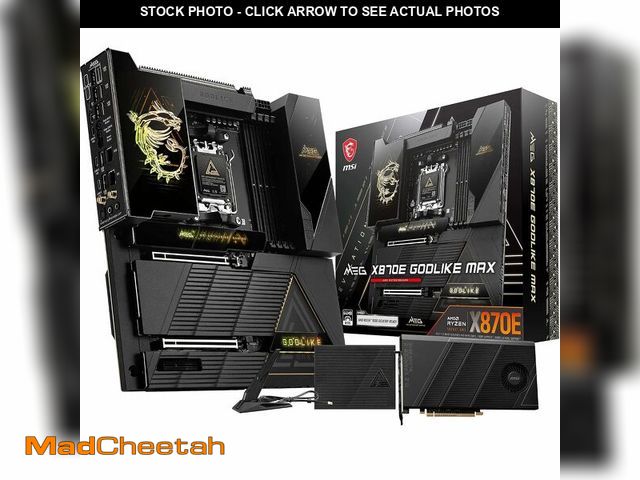 Lot 74-14363154 - MSI MEG X870E GODLIKE MAX, E-ATX - Supports AMD Ryzen 9000/8000/7000 Processors, AM5 - Dynamic Dashb...