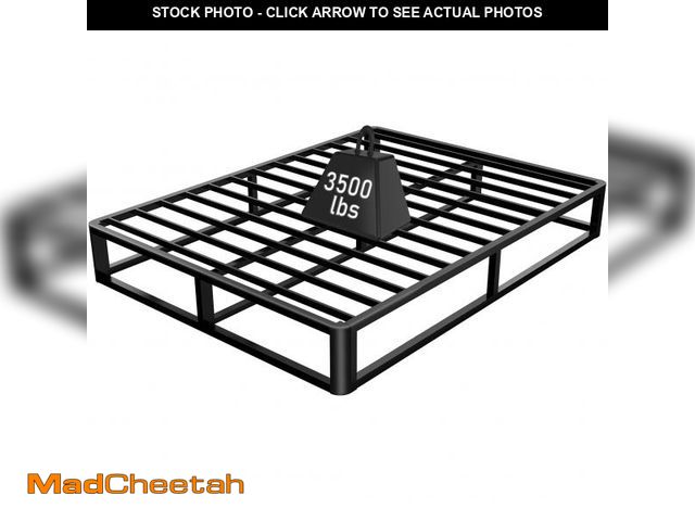 Lot 74-12254039 - Firpeesy Upgrade Anti Bending and Round Corner Legs 10 inch Metal Queen Bed Frame 3500 LBS Heavy Ste...