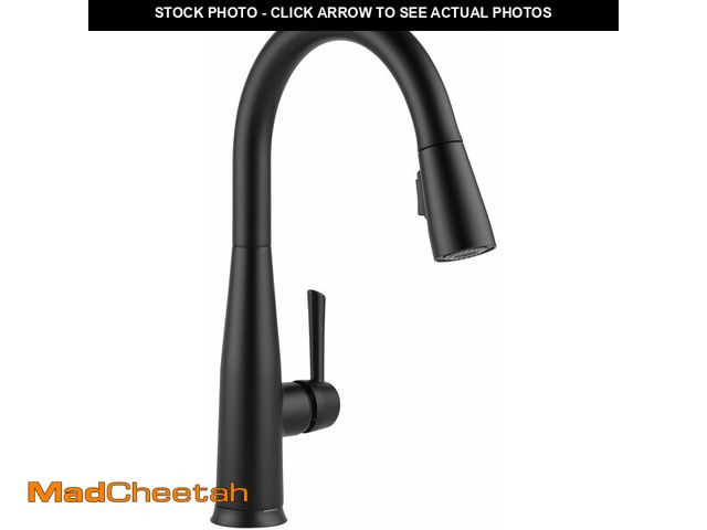 Lot 74-13213831 - Delta Essa Touchless Kitchen Faucet with Touch Technology, Matte Black Kitchen Sink Faucet with Pull...