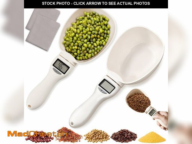 Lot 74-13711348 - 2pcs Digital Measuring Spoon Scale,Electronic Measuring Spoon 800g/0.1g High Precision with Screen,A...