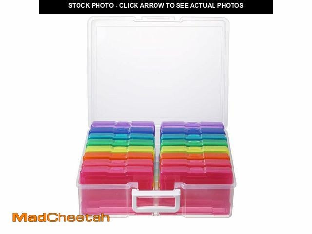 Lot 74-12975966 - novelinks 4" x 6" Photo Storage Box with 16 Inner Photo Cases Ã¢â¬â Holds Up to 1600 Photos Ã¢â¬...