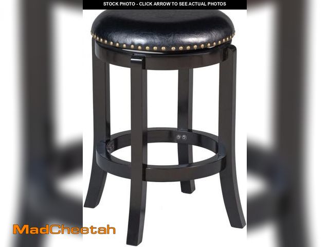 Lot 74-12509974 - Boraam Cordova Counter Height Swivel Stool, 24-Inch, Black - UNUSED