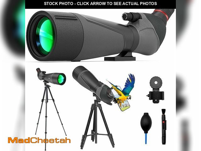 Lot 74-13698044 - Gosky 20-60x85 Spotting Scope with Full Size Tripod, Phone Adapter and Cleaning Kit, Spotting Scopes...