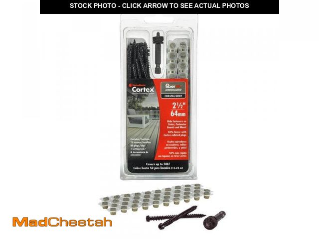Lot 74-12063122 - FastenMaster Collated Cortex Hidden Fastening System for Fiberon ArmorGuard Decking - 2-1/2in screws...