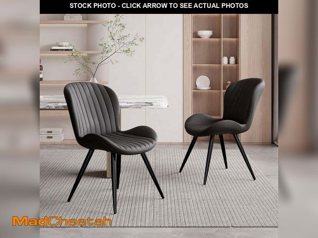 Lot 74-12833814 - (MISSING HARDWARE) Hawsaiy Upholstered Dining Chairs Set of 2, Modern Kitchen Chairs with Backrest a...