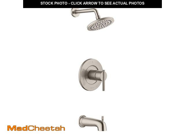 Lot 74-14607422 - Glacier Bay Dorind Single-Handle 1-Spray Tub and Shower Faucet 1.8 GPM in Brushed Nickel (Valve Incl...