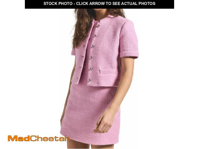 Lot 74-13088308 - Derek Lam 10 Crosby Women's Grace Short Sleeve Jacket, Blush, 00 - UNUSED