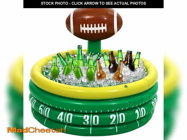Lot 74-12874569 - Bencailor Inflatable Cooler Inflatable Football Drink Cooler Toss Game Decoration Rugby Basketball B...
