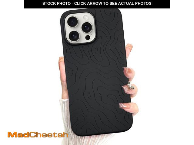 Lot 74-12344831 - MZELQ for iPhone 16 Pro Max Case, Silicone Wave Ripple Cute Pattern, Camera Protection Soft Slim Pho...