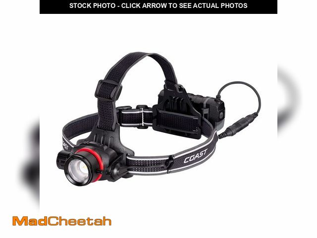 Lot 74-14207450 - COAST HL8R 2000 Lumen Rechargeable PURE BEAM Focusing LED Headlamp, Black - UNUSED