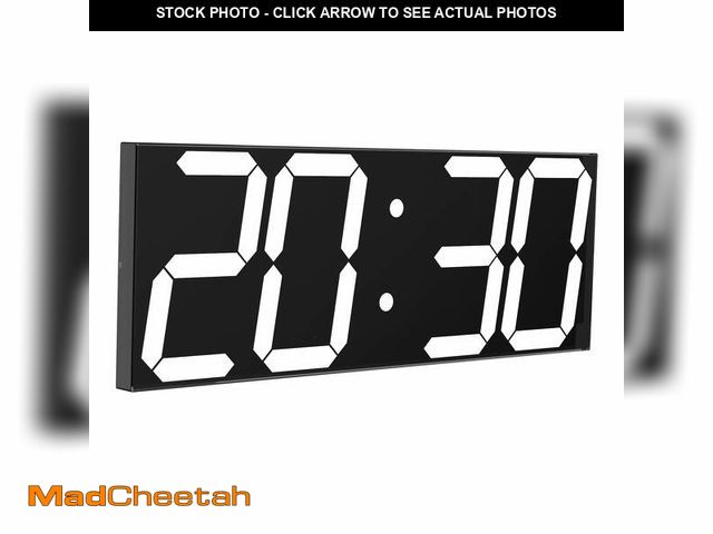 Lot 74-13948490 - CHKOSDA LED Large Digital Wall Clock, Oversize Wall Clock with 6Ã¢â¬Â Numbers, Remote Control Coun...