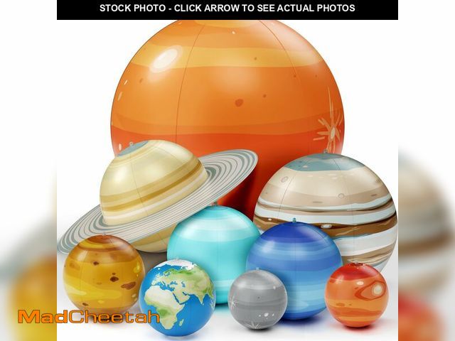 Lot 74-14427608 - Inflatable Solar System Planets for Kids - Science Toys - Astronomy Gifts - USED