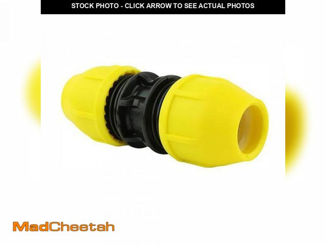 Lot 74-12405167 - HOME-FLEX 1/2 in. IPS DR 9.3 Underground Yellow Poly Gas Pipe Coupler - UNUSED