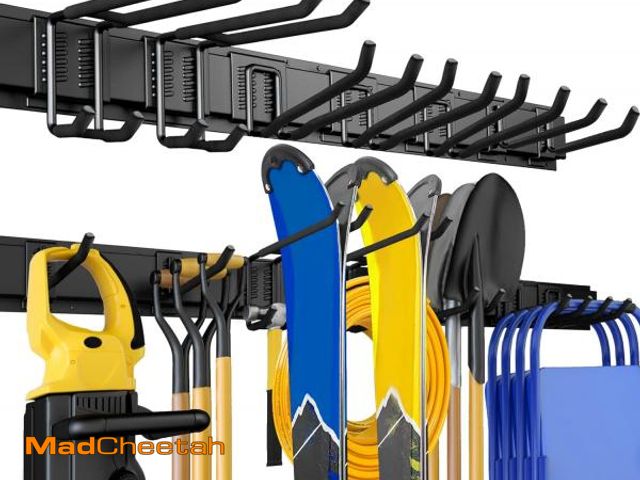 Lot 74-12167950 - UUP 48 Inches Garage Storage, Garage Organization, Wall Mount Garden Tool Organizer, 440lbs Adjustab...